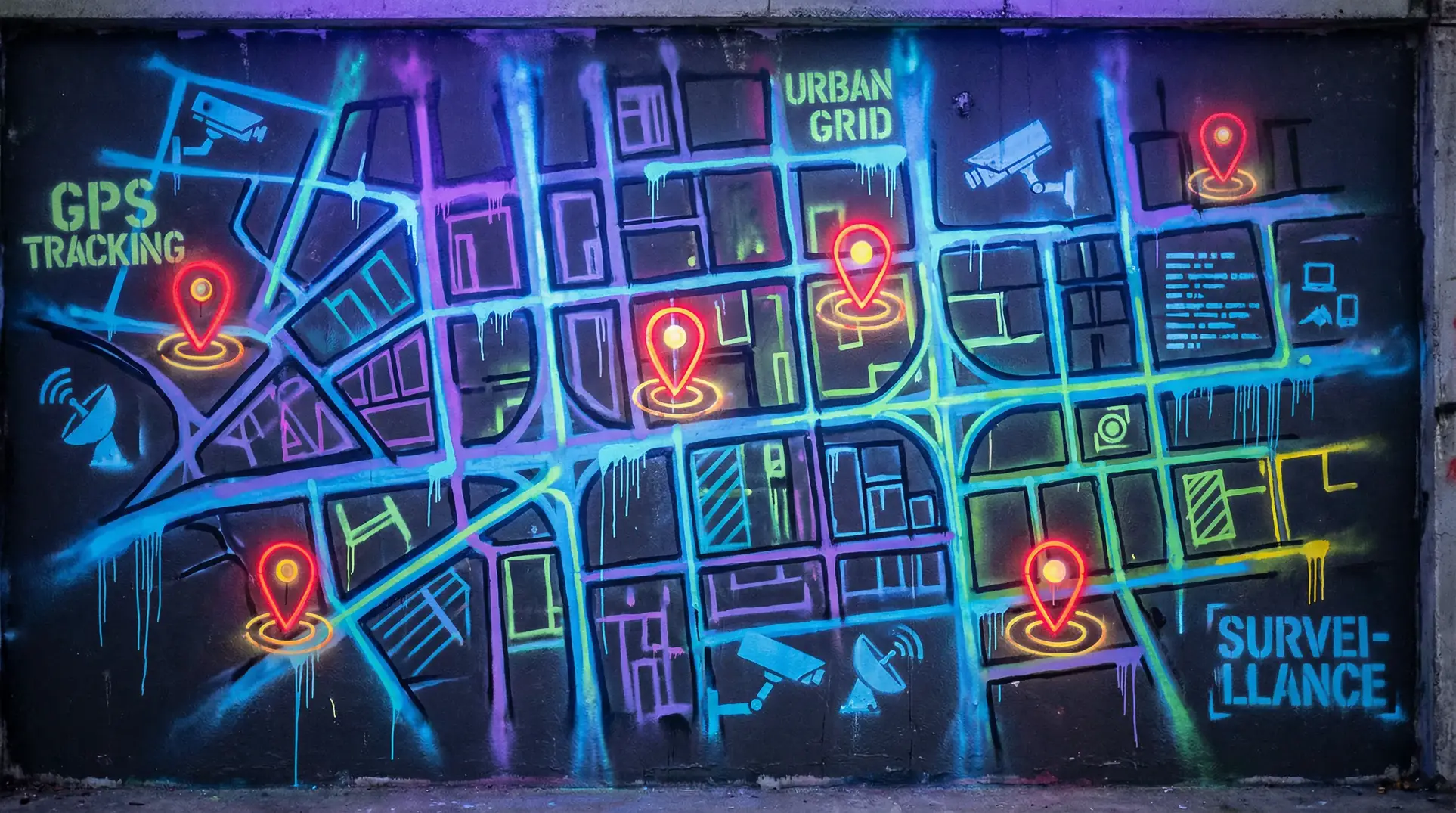 新金梅瓶全集 狗仔追踪地图 - 城市涂鸦风格